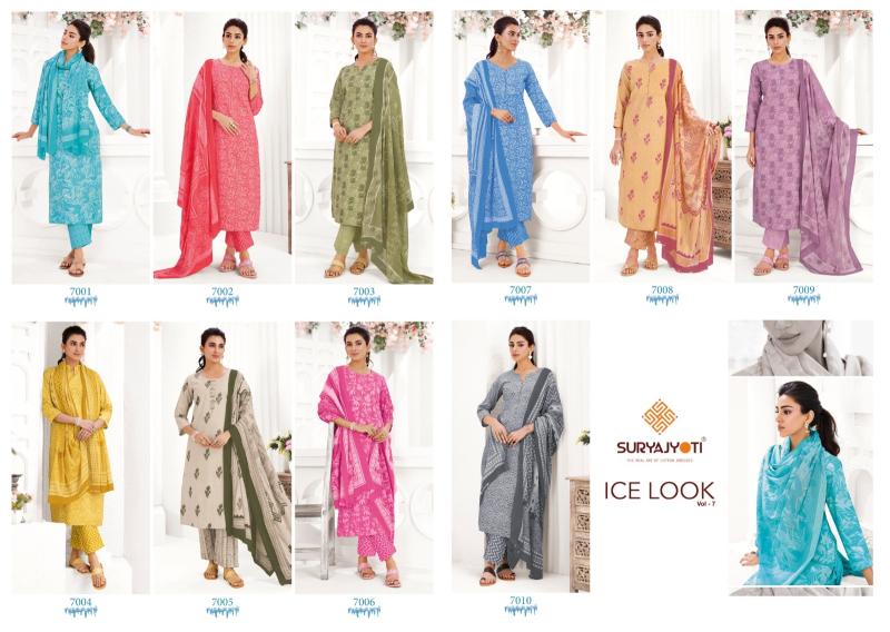 Suryajyoti icelook vol-7 wholesale kurtis catalogue with price